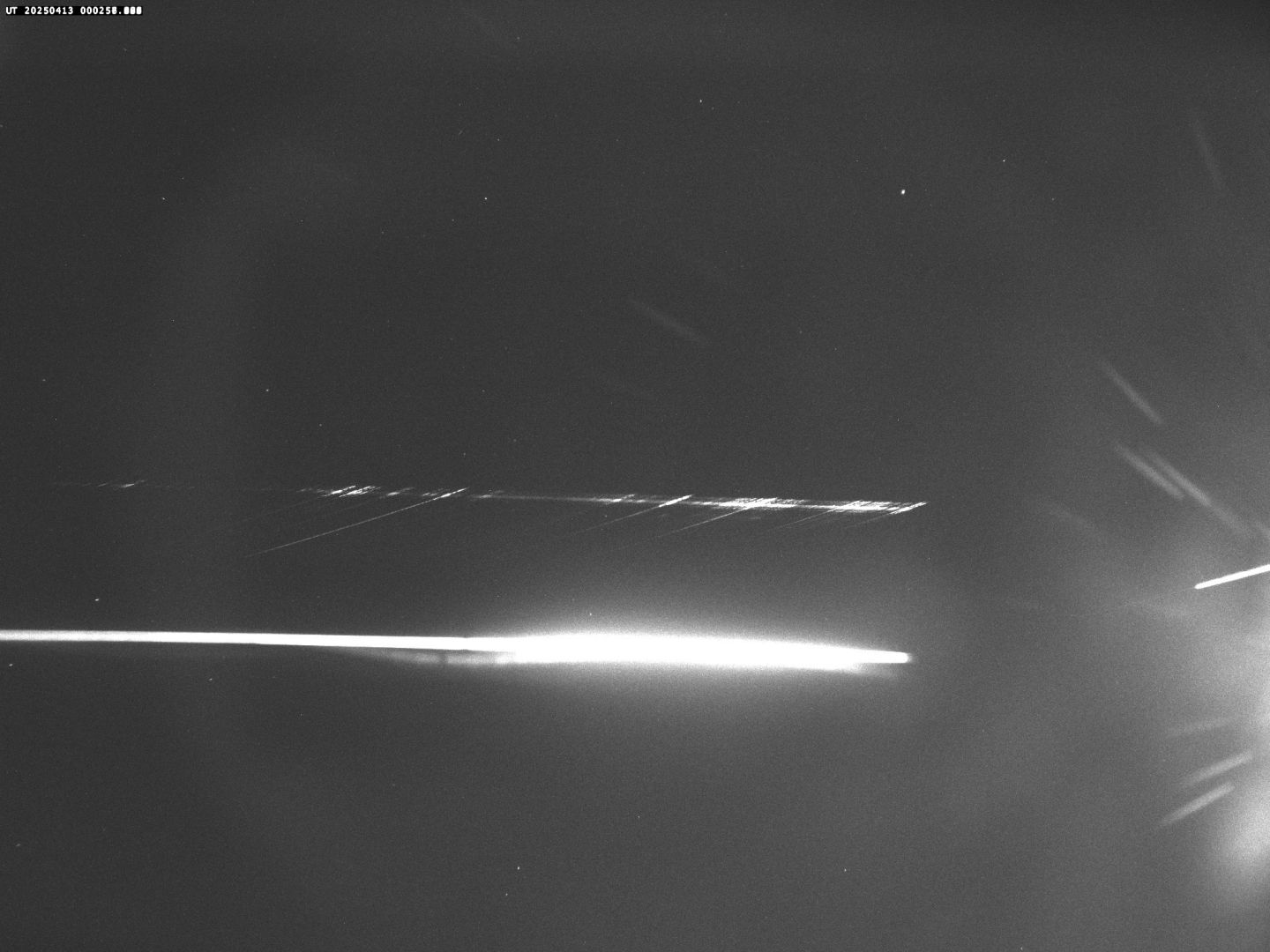 Fig. 10: Composite image of fireball CM20250413_000256 spectrum from the VM SPSE spectrograph. Author: Valašské Meziříčí Observatory