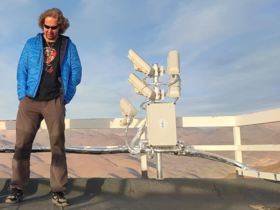Jakub Koukal at La Silla, Chille